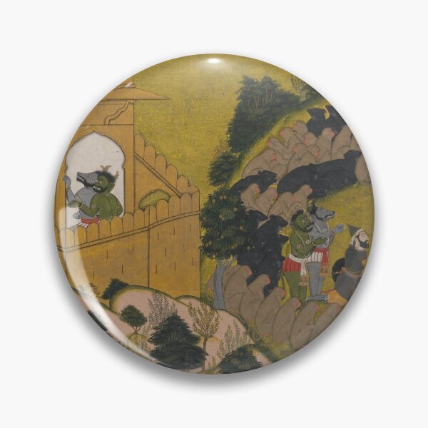 Item preview, Rama Releases the Demon Spies Shuka and Sarana designed and sold by HinduArtGallery.