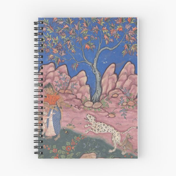 Item preview, The Woman Conversing with her Children, as the Leopard Returns designed and sold by HinduArtGallery.