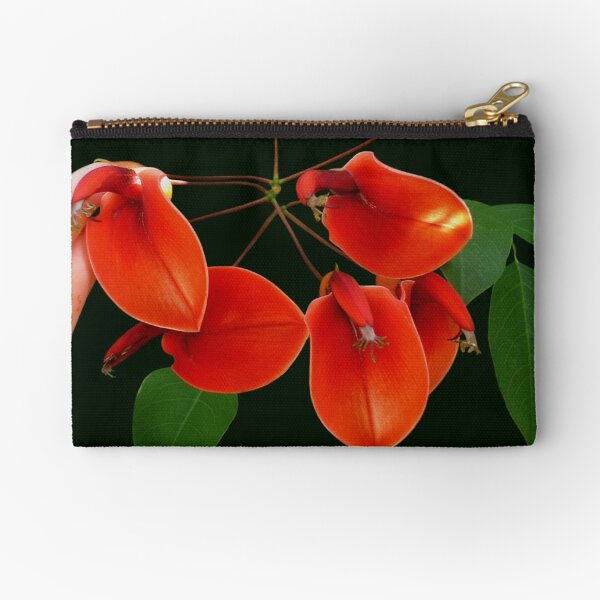 Cockspur Coral Tree....(Erythrina crista-galli) Zipper Pouch