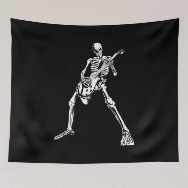 Item preview, skeleton playing guitar electric Acoustic Classical designed and sold by bluechic89.