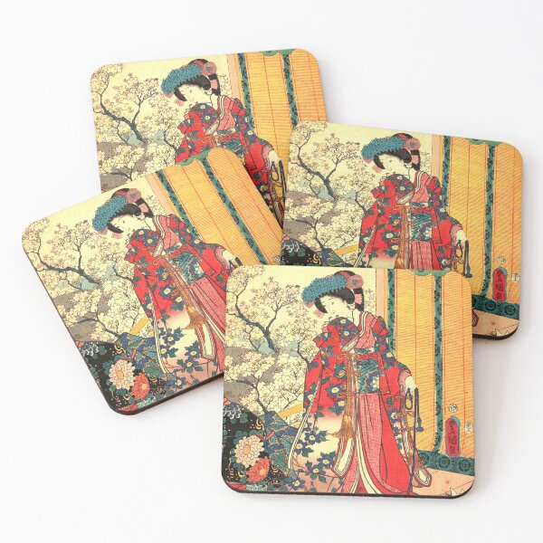 Item preview, Gengi Roku No Hana - Japanese Woodblock Print designed and sold by mosgol.