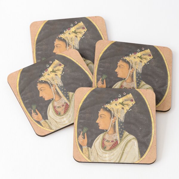 Item preview, Oval Portrait of a Woman in a Chaghtai Hat designed and sold by HinduArtGallery.