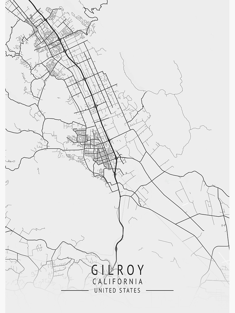 Gilroy California On Map Of California