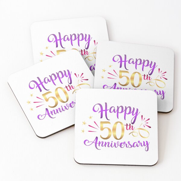 Item preview, Happy 50th Anniversary Gold Wedding Fifty Fiftieth Year  designed and sold by Hanna Kovalchuk.