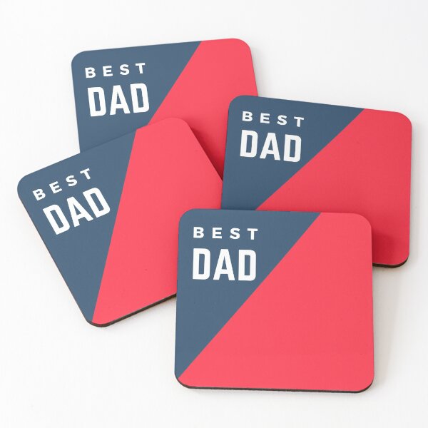 Item preview, Best Dad Blue and Red Desk Mat and Mouse Pad designed and sold by Designforoz.