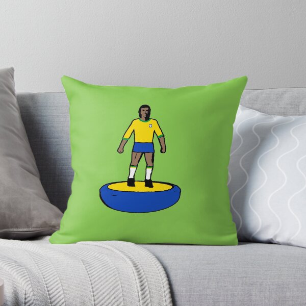 Subbuteo Player Brasile Throw Pillow