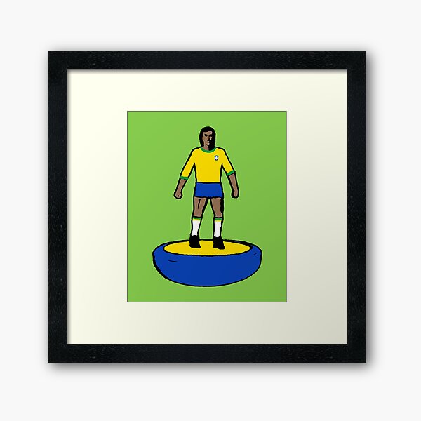 Subbuteo Player Brasile Framed Art Print