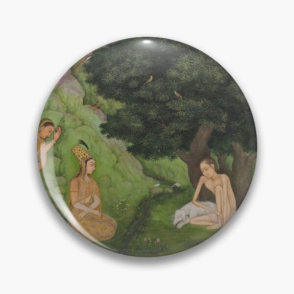 Item preview, Laylá visits Majnūn in the Wilderness designed and sold by HinduArtGallery.