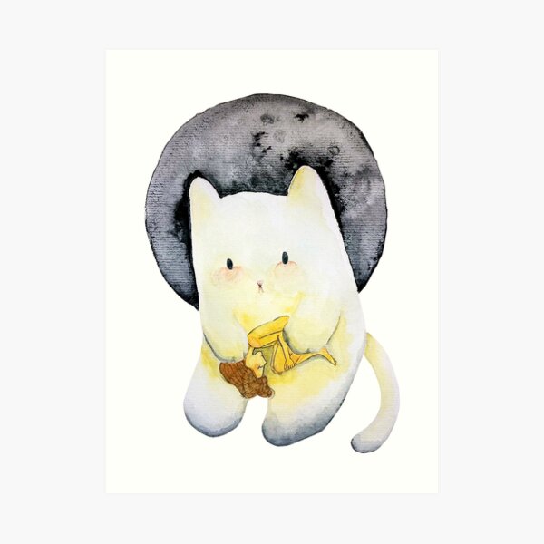 Guardian Cat Art Print