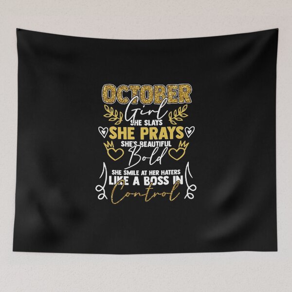 Item preview, Octubre Chica Ella Mata Ella Ora Tiene Una Hermosa Sonrisa designed and sold by Nessshirts.