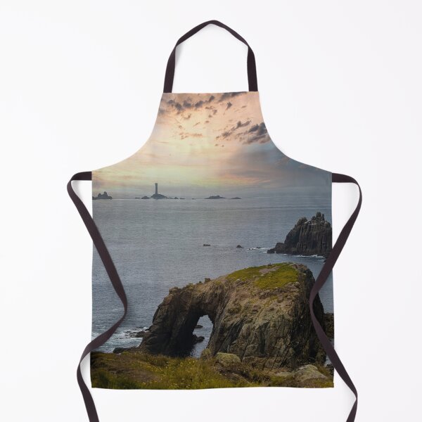 Item preview, longships lighthouse, Sunset set Lands End Cornwall designed and sold by kathleenjean.