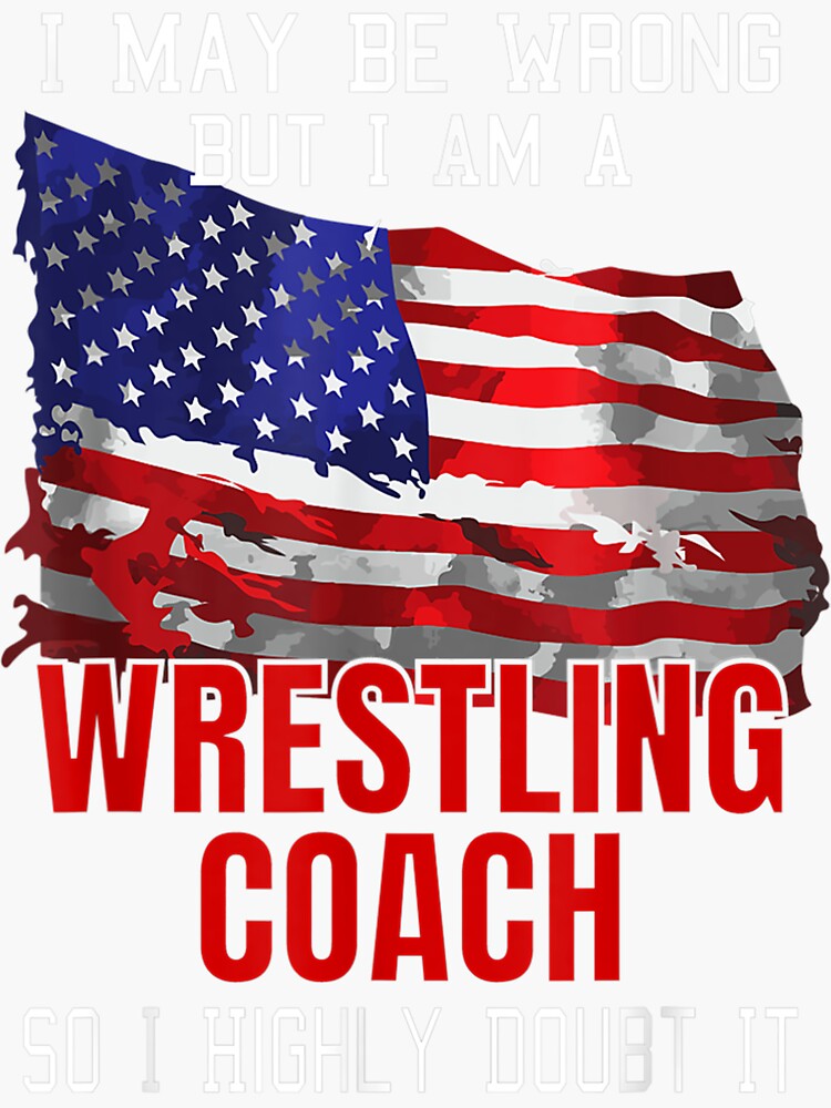 2 Wrestling Stickers  2 Wrestling Patriotic Sticker