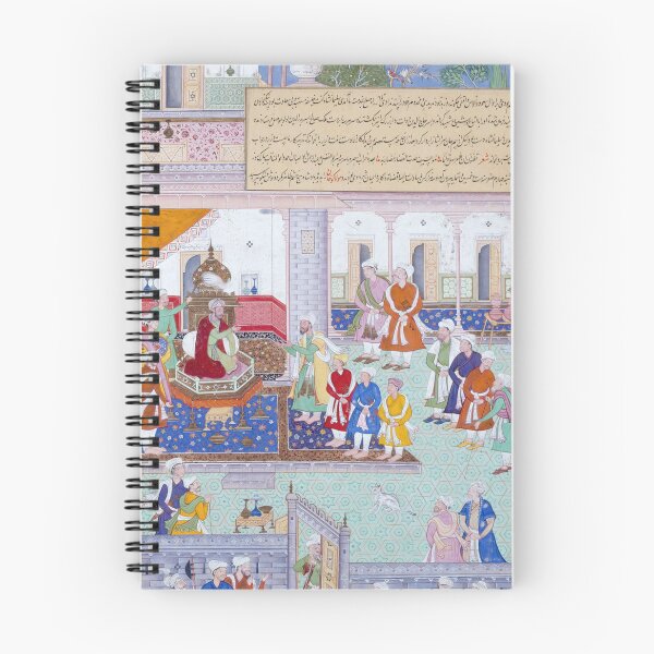 Item preview, Emperor Babur Holding Court designed and sold by HinduArtGallery.