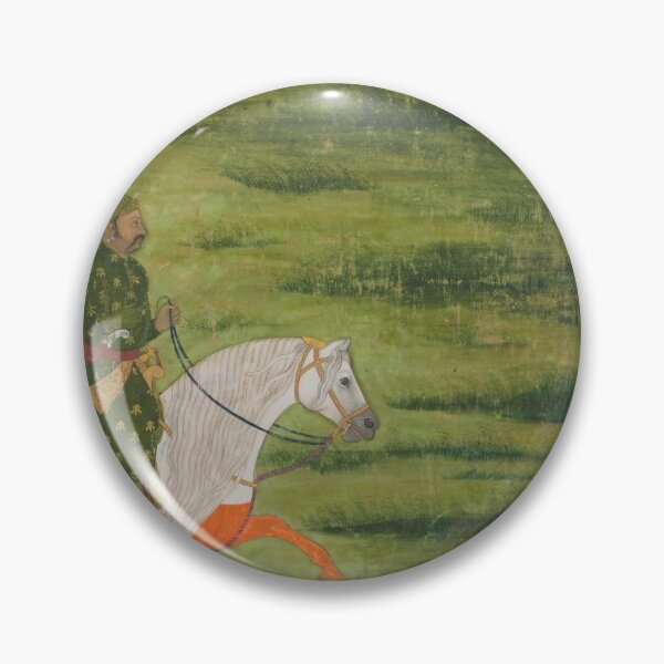 Item preview, A Mounted Man Hunting Birds With A Falcon designed and sold by HinduArtGallery.