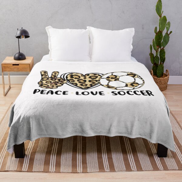 Item preview, Leopard Peace Love Soccer Shirts Women Teen Girls Toddler T-Shirt designed and sold by Ortega-Blue.