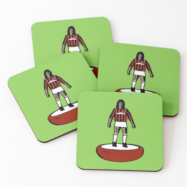 Subbuteo Player Milan vintage Coasters (Set of 4)
