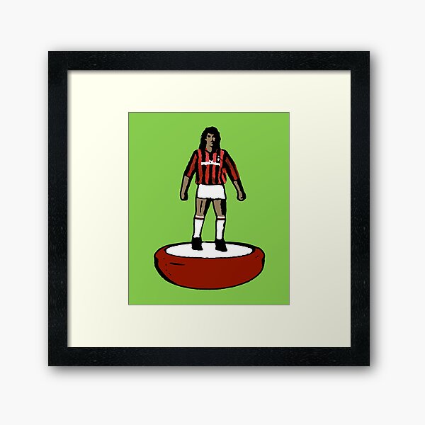 Subbuteo Player Milan vintage Framed Art Print