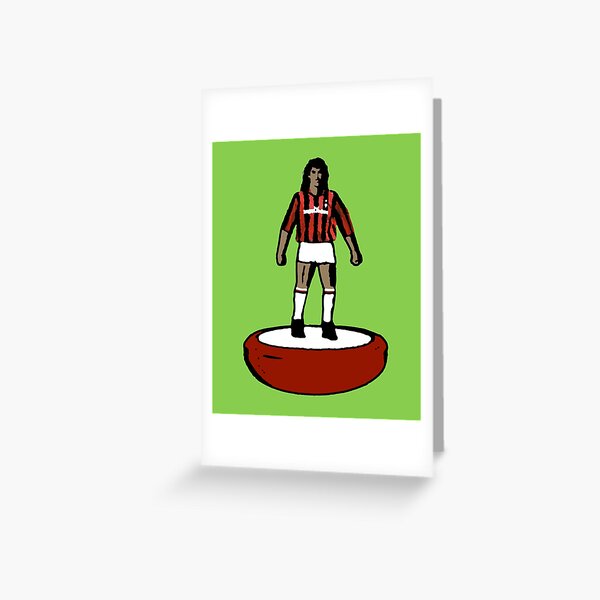 Subbuteo Player Milan vintage Greeting Card