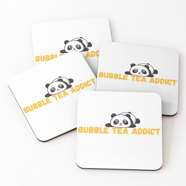 Item preview, “Bubble Tea Addict” panda design designed and sold by PrintsEntmt.