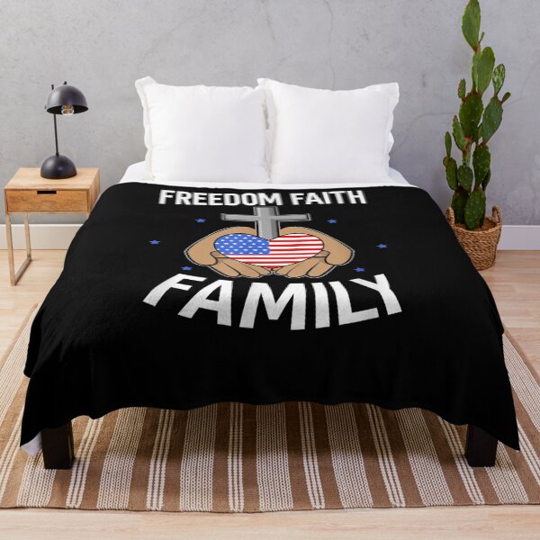 Item preview,  Freedom Faith Family America Jesus Patriotic Cross July designed and sold by gymat3.