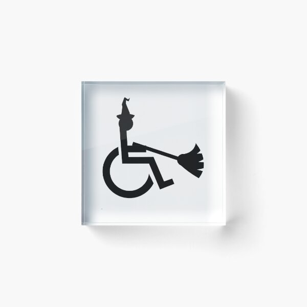 Item preview, Funny Halloween Witch Wheelchair Symbol designed and sold by uniqueitems.