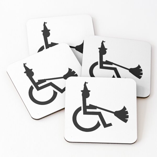Item preview, Funny Halloween Witch Wheelchair Symbol designed and sold by uniqueitems.