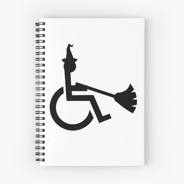 Item preview, Funny Halloween Witch Wheelchair Symbol designed and sold by uniqueitems.