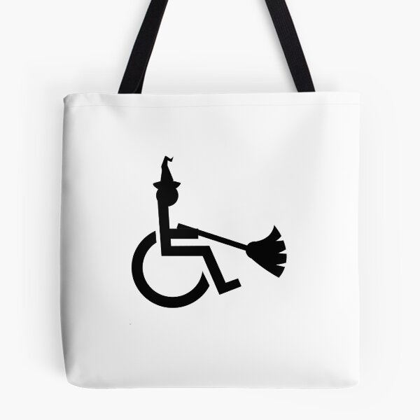 Item preview, Funny Halloween Witch Wheelchair Symbol designed and sold by uniqueitems.