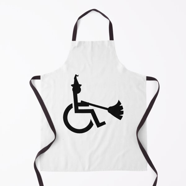 Item preview, Funny Halloween Witch Wheelchair Symbol designed and sold by uniqueitems.