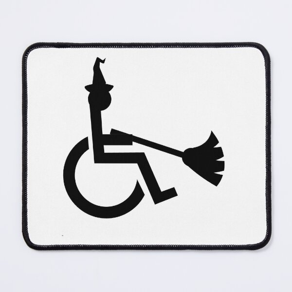 Item preview, Funny Halloween Witch Wheelchair Symbol designed and sold by uniqueitems.