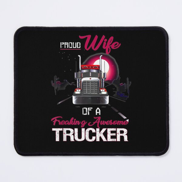 Item preview, Proud Wife Freaking Awesome Trucker Gift designed and sold by gymat3.