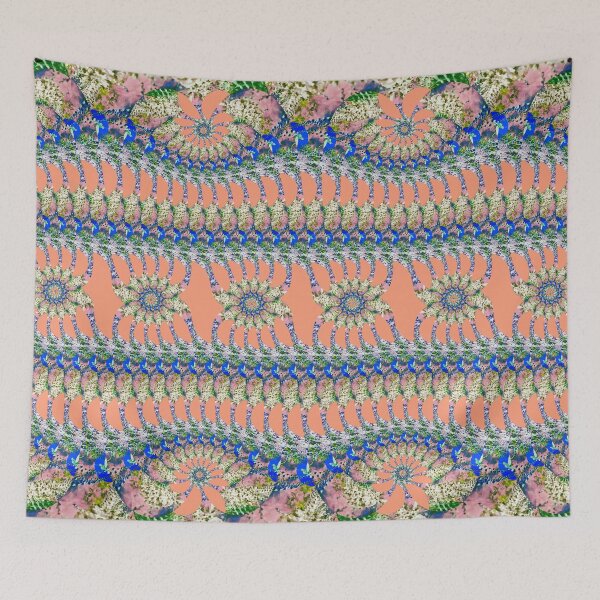 Item preview, 'Chardin'-V.4 (Peach) Psychedelic ornamental design pattern by The Raumier designed and sold by N-W-T-S-I-O.