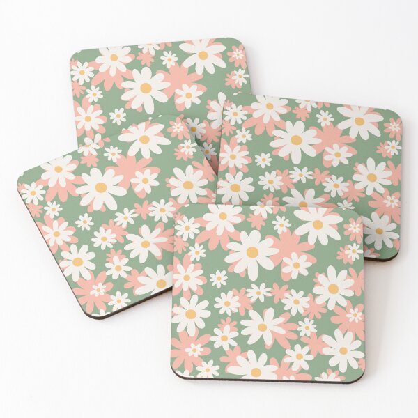 Item preview, London Flower Market, Daisies Pastel Retro Travel Poster designed and sold by enricadenicola.