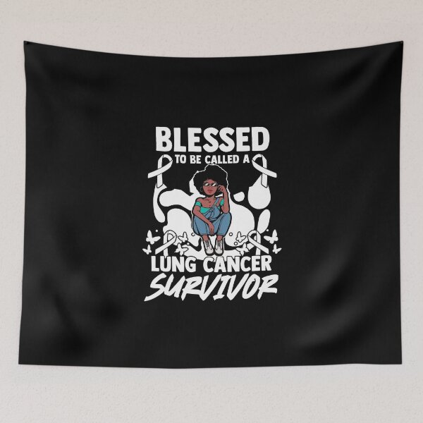Item preview, Blessed To Be Lung Cancer Survivor Lung Cancer Warrior designed and sold by Nessshirts.