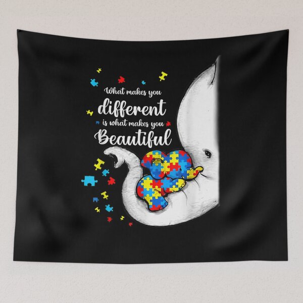 Item preview,  Makes Different Elephant Autism Child Awareness designed and sold by gymat3.