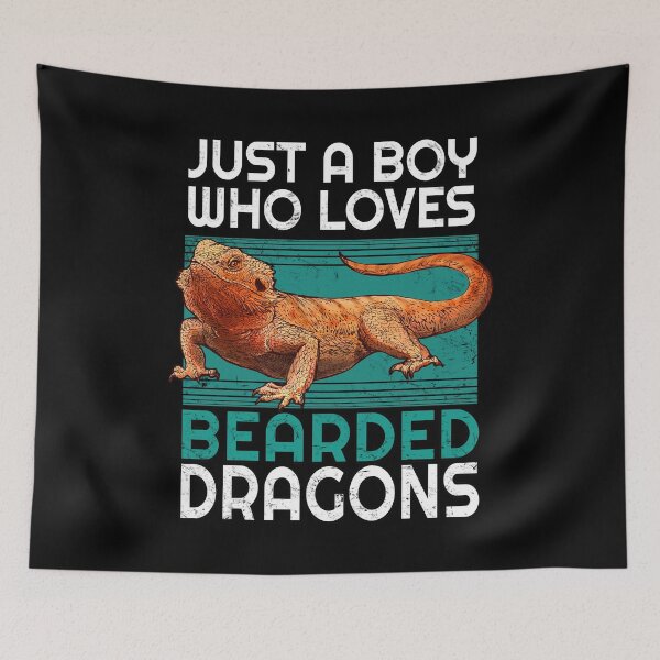 Item preview, Just A Boy Who Loves Bearded Dragons designed and sold by Ryuvhiel.