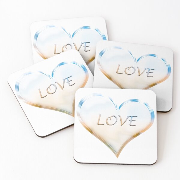 Item preview, Chrome Love Heart in Blue and Orange designed and sold by James-Cole.
