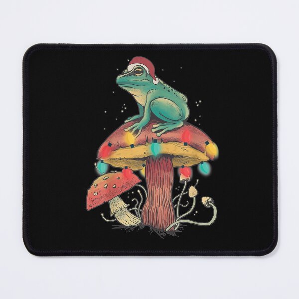 Item preview,  Christmas Frog Sitting Mushroom designed and sold by gymat3.
