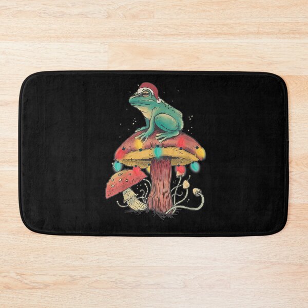 Item preview,  Christmas Frog Sitting Mushroom designed and sold by gymat3.