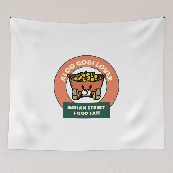 Item preview, Aloo Gobi Lover Indian Street Food Fan designed and sold by oneademones.