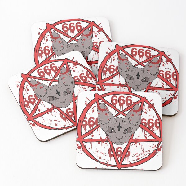 Item preview, Eat Pussy Chug Whiskey Hail Satan Funny Black Cat  designed and sold by Frankbelcher343.