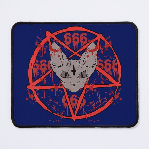 Item preview, Eat Pussy Chug Whiskey Hail Satan Funny Black Cat  designed and sold by Frankbelcher343.