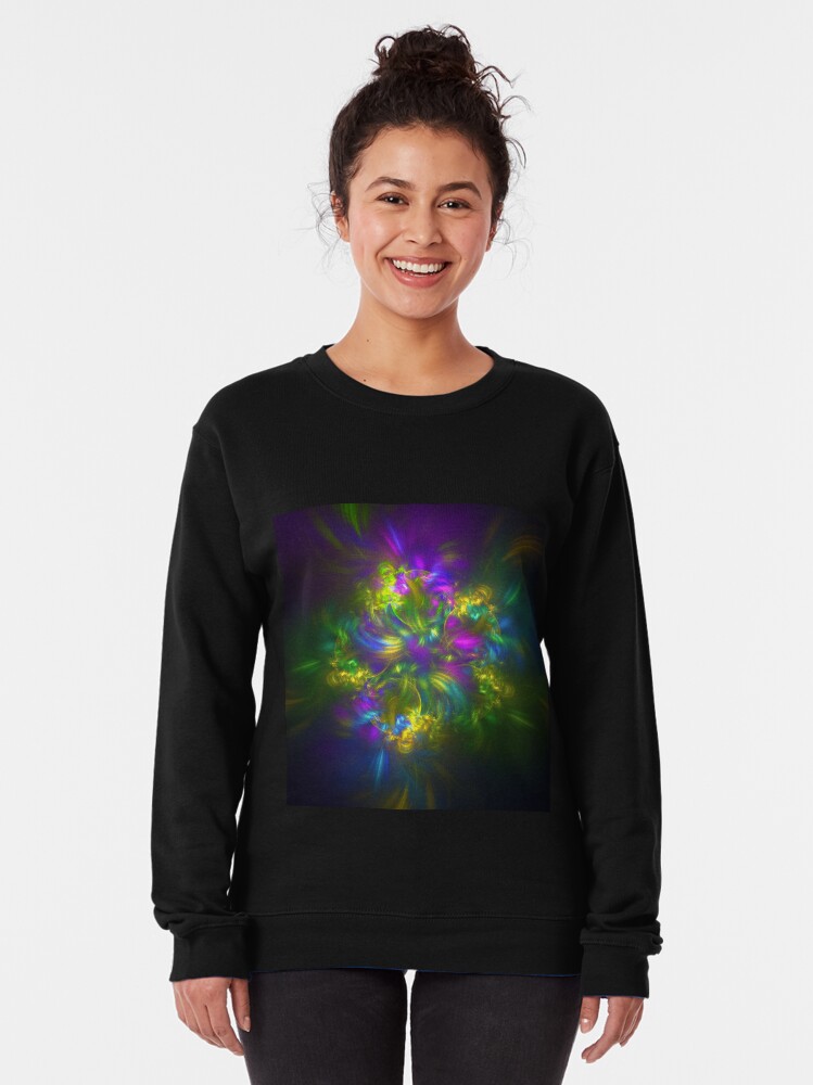 Alternate view of Five stars #fractals Pullover Sweatshirt