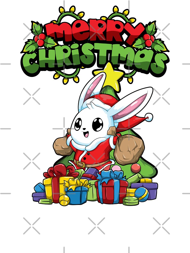 Merry Christmas Animals - Xmas Rabbit Bunny