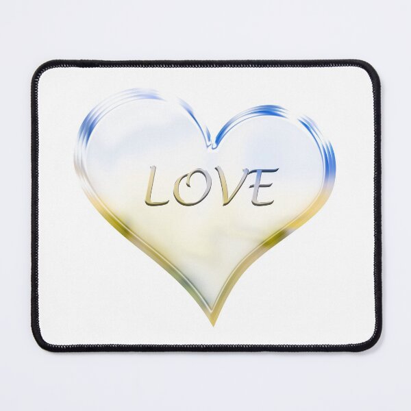 Item preview, Chrome Love Heart in Blue and Yellow designed and sold by James-Cole.