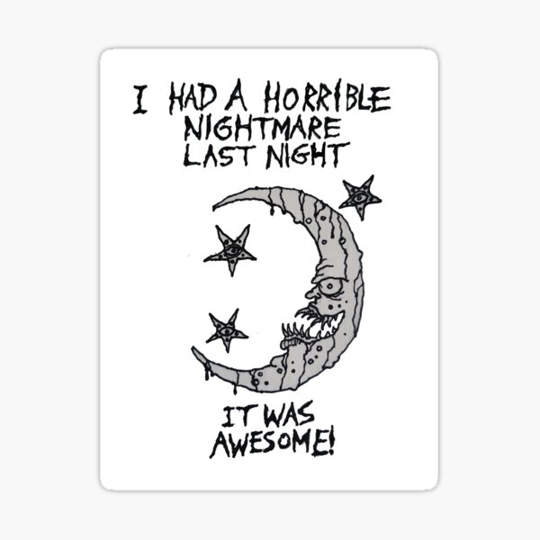 Recalling A Nightmare Sticker