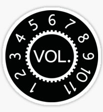These go to eleven. Sticker