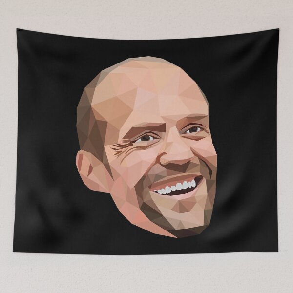 Item preview, Vintage Retro Jason Statham Low Poly Art Gifts designed and sold by CortneyQuitzon.