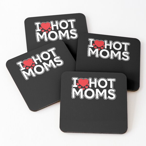Item preview, Mom Shirt, Hot Mom T Shirts, Funny Hot Mom Gift Ideas, I Heart Hot Moms, Red Heart Love Moms Shirts, I Love Hot Moms Shirt designed and sold by aymob.
