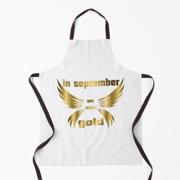 Item preview, in september we wear gold t-shirts- gold t-shirts- cute t-shirts-childhood cancer t-shirts-  Awareness Ribbon t-shirts designed and sold by zed25designer.